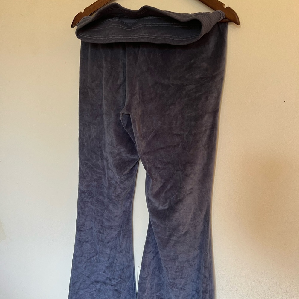 Aerie Women's Dark Blue Velvet Track Pants